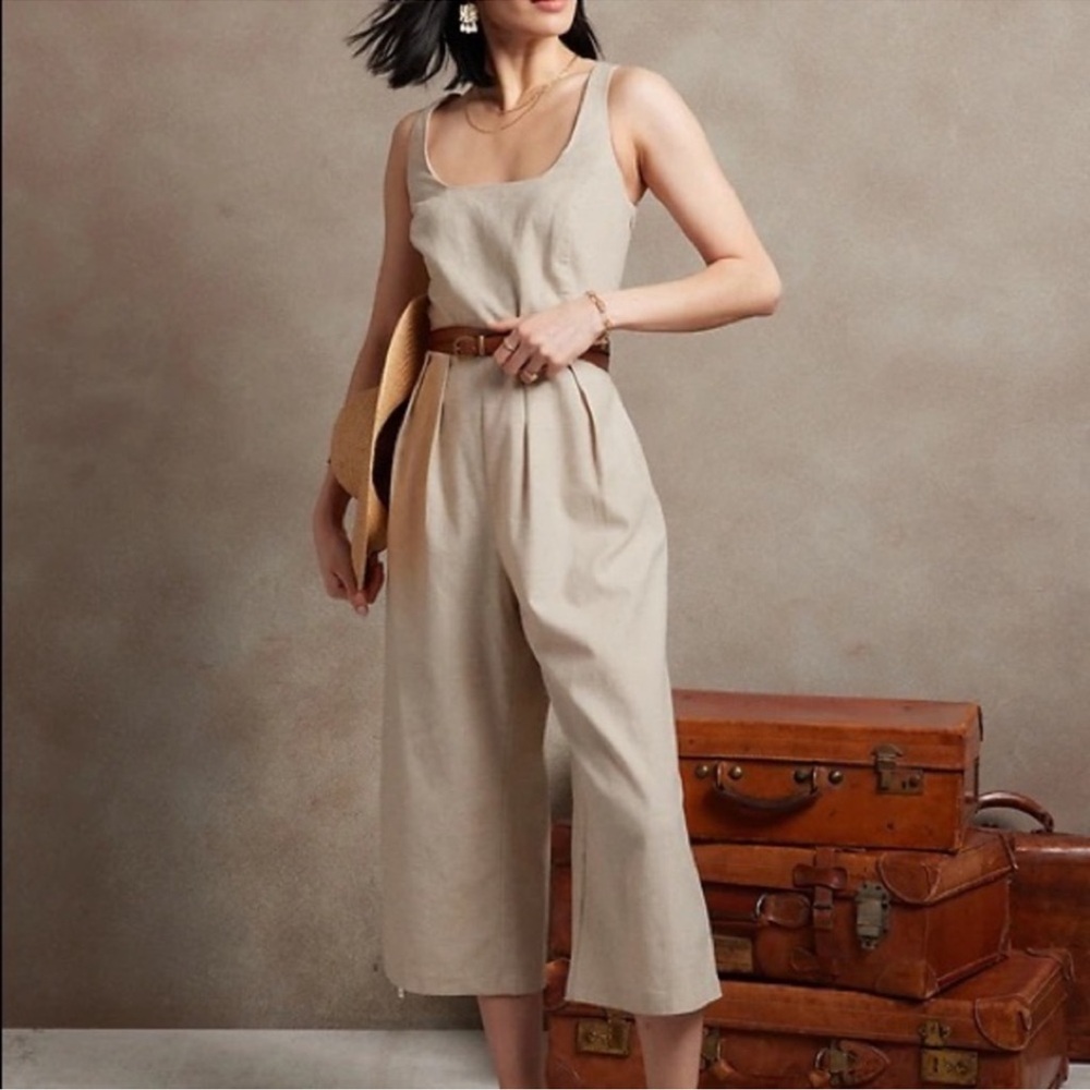 Banana Republic Linen Blend Jumpsuit
